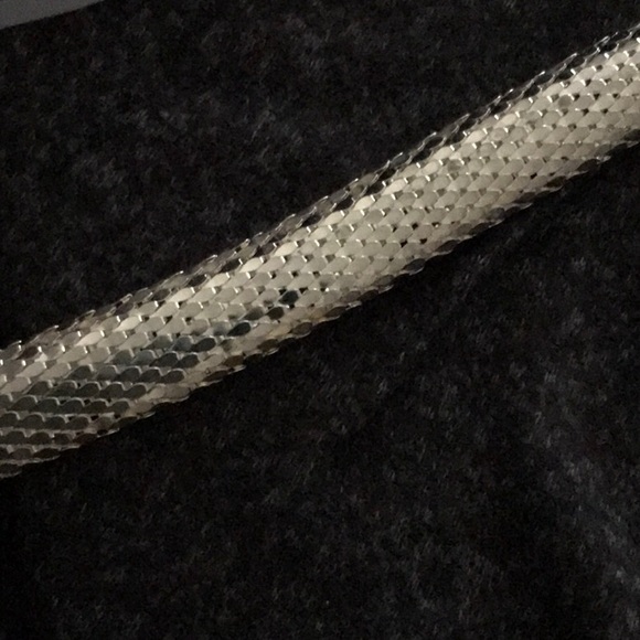 Silver Textured Choker Necklace - Picture 6 of 6